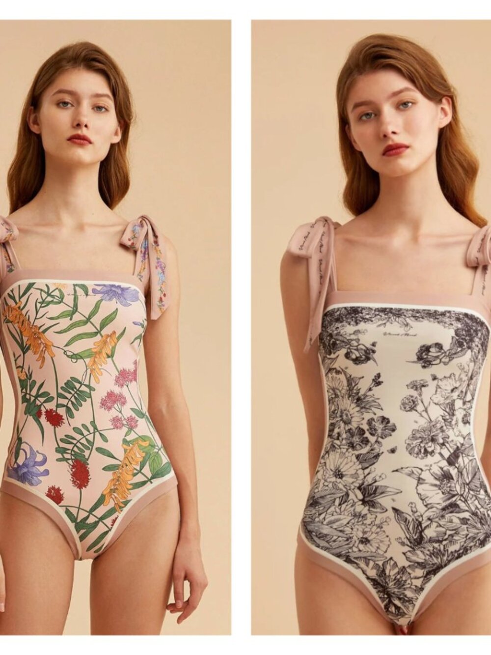 Visual Mood NWT Joanna Reversible Tie-shoulder One Piece Swimsuit size XS